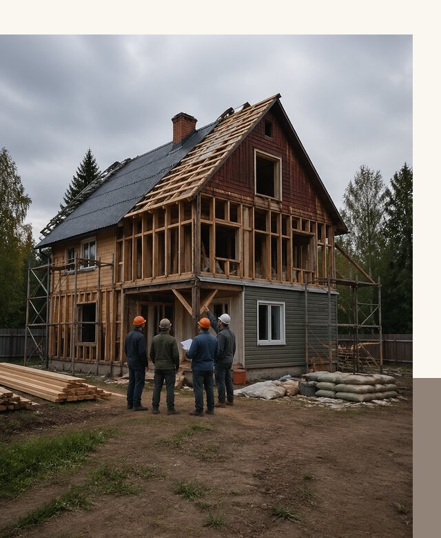 Реконструкция дачного дома в Барнауле под ключ с проектом