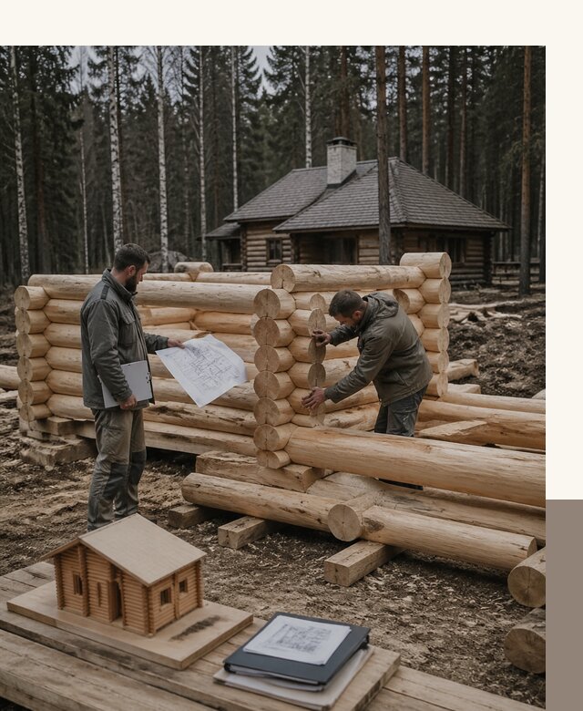 Проектирование и строительство домов из бревна в Барнауле